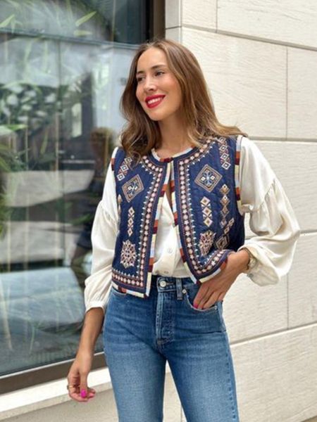 women's tanks camis embroidered printed cotton vest cardigan for women fashion vintage sleeveless o neck causal loose lady high street, White
women's tanks camis embroidered printed cotton vest cardigan for women fashion vintage sleeveless o neck causal loose lady high street, White