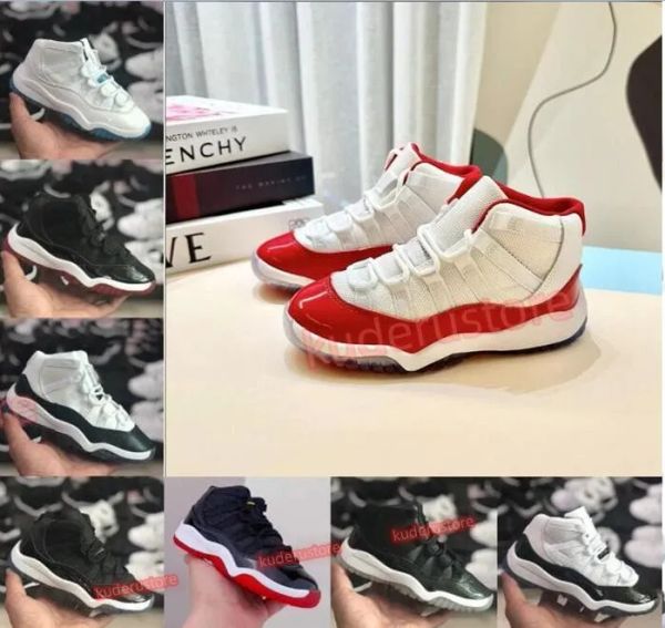 2023 kids sneakers jumpman 11 velvet heiress red blue suede cherry kids basketball shoes 11s xi cool grey bred concord children boy girls sp, Black
2023 kids sneakers jumpman 11 velvet heiress red blue suede cherry kids basketball shoes 11s xi cool grey bred concord children boy girls sp, Black