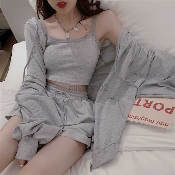women's sleep lounge loungewear women 3 pieces summer sleepwear ensembles de pyjama nightgown suits with shorts home wear roomware 2020
women's sleep lounge loungewear women 3 pieces summer sleepwear ensembles de pyjama nightgown suits with shorts home wear roomware 2020