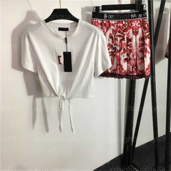 t-shirt short skirt two piece designer womens clothing letter print tie knot waist tee high waist pleated half dress women skirts suit tshir, White
t-shirt short skirt two piece designer womens clothing letter print tie knot waist tee high waist pleated half dress women skirts suit tshir, White