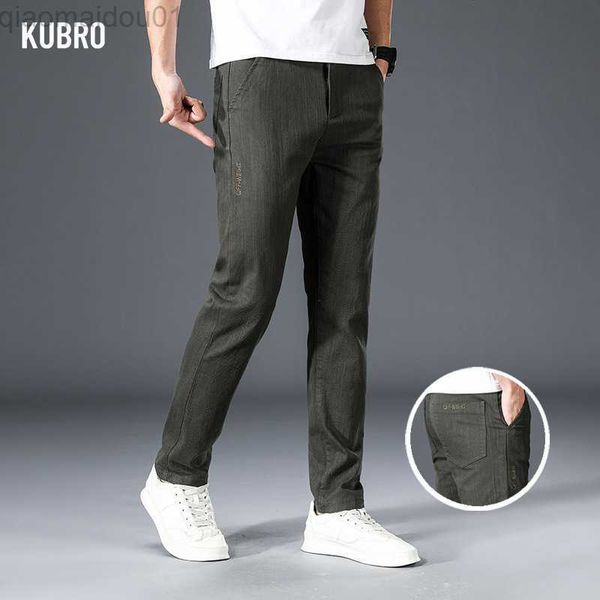 men's pants kubro summer men's casual korean version trend slim elastic waist trousers 2023 spring new stretch versatile male regu, Black
men's pants kubro summer men's casual korean version trend slim elastic waist trousers 2023 spring new stretch versatile male regu, Black
