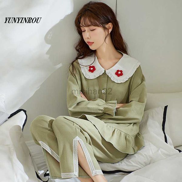 women's sleep lounge spring autumn waffle weave women's pajama sets girls pyjamas v-neck jacquard sleepwear loungewear pijama muje
women's sleep lounge spring autumn waffle weave women's pajama sets girls pyjamas v-neck jacquard sleepwear loungewear pijama muje