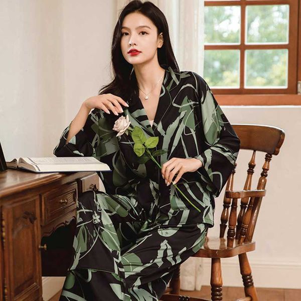 women's sleep lounge qsrocio women's pajamas set floral print silk like sleepwear loose casual fashion homewear nightwear femme hk
women's sleep lounge qsrocio women's pajamas set floral print silk like sleepwear loose casual fashion homewear nightwear femme hk