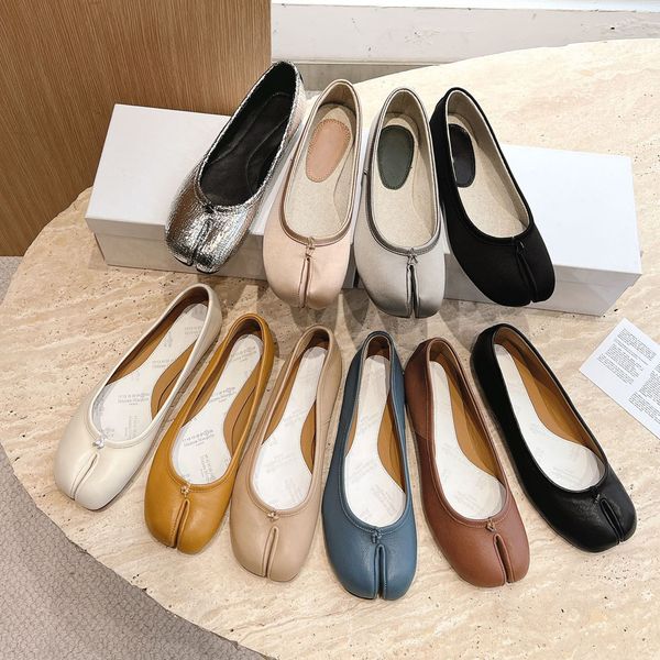 tan tabi ballerina flats square toe cap loafers women's luxury designers calfskin sole fashion casual dress shoes factory footwear size, Black
tan tabi ballerina flats square toe cap loafers women's luxury designers calfskin sole fashion casual dress shoes factory footwear size, Black