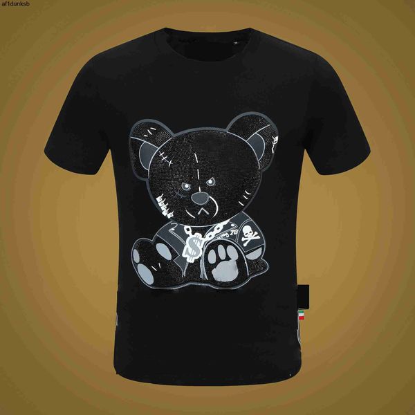 t tshirts men designer plein bear skull diamond philipps shirt short sleeve dollar brown bear brand mens tee oneck skulls tshirt tees 12bmo, White;black
t tshirts men designer plein bear skull diamond philipps shirt short sleeve dollar brown bear brand mens tee oneck skulls tshirt tees 12bmo, White;black