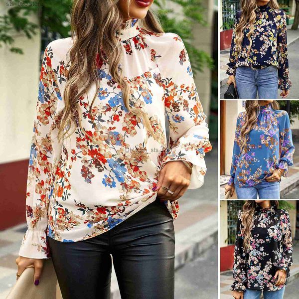 women's blouses shirts floral long sleeved shirt women's 2023 autumn temperament commuter shirt t230727, White
women's blouses shirts floral long sleeved shirt women's 2023 autumn temperament commuter shirt t230727, White