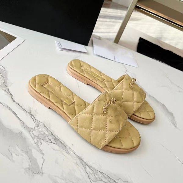 designer womens sandals luxury slippers summer ringer chain black white apricot color leather sandals outdoor beach seaside home flat women
designer womens sandals luxury slippers summer ringer chain black white apricot color leather sandals outdoor beach seaside home flat women