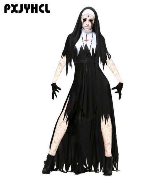 halloween nun scary cosplay costume women black vampire fantasy dress terror sister party disguise sets female fancy for adult2511064, Black;red
halloween nun scary cosplay costume women black vampire fantasy dress terror sister party disguise sets female fancy for adult2511064, Black;red