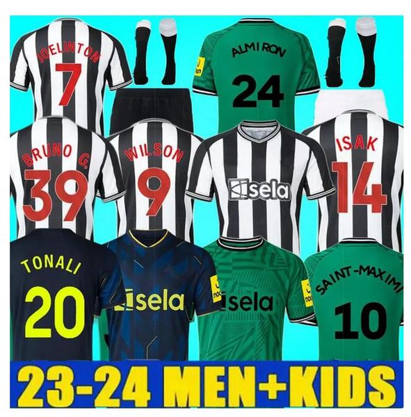 23 24 alexander isak botman soccer jerseys bruno g willock joelinton trippier 2023 2024 maximin wilson shelvey football shirt men kids kits, Black;yellow
23 24 alexander isak botman soccer jerseys bruno g willock joelinton trippier 2023 2024 maximin wilson shelvey football shirt men kids kits, Black;yellow