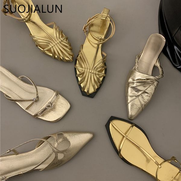 sandals suojialun summer women sandal fashion gold narrow band ladies dress slides flat heel outdoor dress sandal slipper shoes 230726, Black
sandals suojialun summer women sandal fashion gold narrow band ladies dress slides flat heel outdoor dress sandal slipper shoes 230726, Black