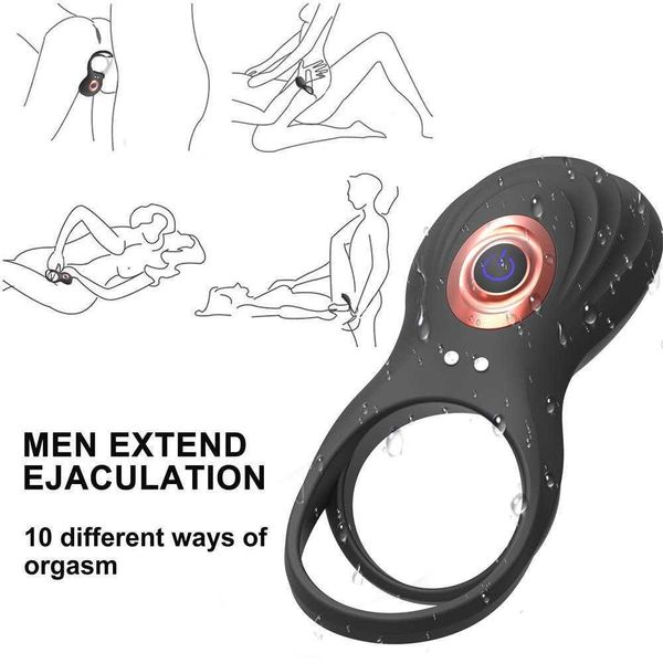 magnetic suction charging waterproof double silicone vibration lock men's delay ring set for products
magnetic suction charging waterproof double silicone vibration lock men's delay ring set for products