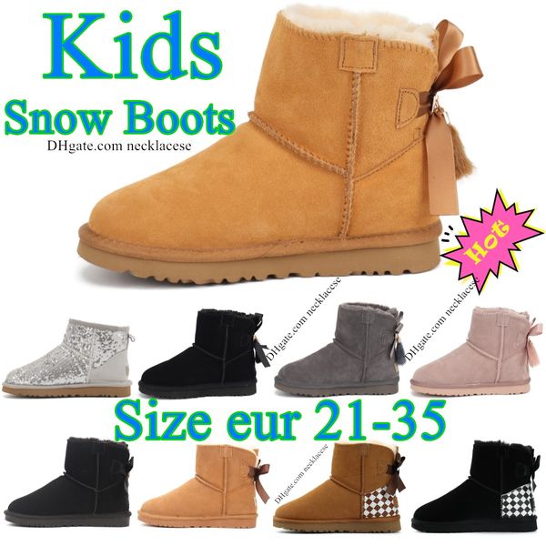 mini bow australian kids boots classic girls shoes toddler children winter snow boot wggs ii baby kid youth uggly chestnut black furry baile, Black;grey
mini bow australian kids boots classic girls shoes toddler children winter snow boot wggs ii baby kid youth uggly chestnut black furry baile, Black;grey