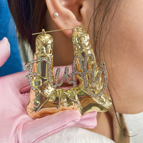 hoop huggie vishowco diamond name trapezoid bamboo earrings personalized letter fashion big personalised earring gift 230727, Golden;silver
hoop huggie vishowco diamond name trapezoid bamboo earrings personalized letter fashion big personalised earring gift 230727, Golden;silver