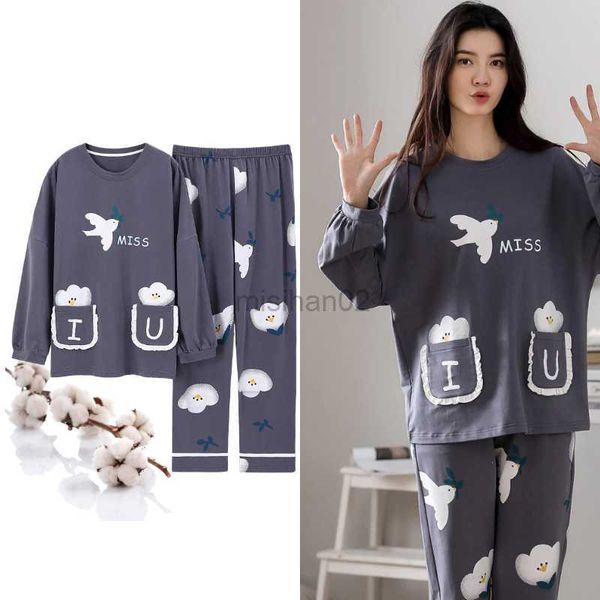 women's sleep lounge spring autumn new cotton elegant women's pajama sets pyjamas cartoon print sleepwear long pijama mujer nights
women's sleep lounge spring autumn new cotton elegant women's pajama sets pyjamas cartoon print sleepwear long pijama mujer nights