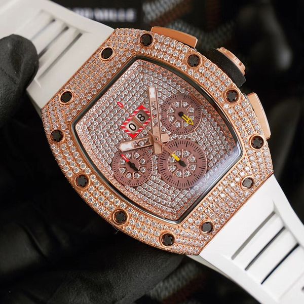 mens luxury diamonds watch rose gold richa milles automatic mechanical rm12-01 iced out eta watches white rubber strap sapphire glass wristw, Slivery;brown
mens luxury diamonds watch rose gold richa milles automatic mechanical rm12-01 iced out eta watches white rubber strap sapphire glass wristw, Slivery;brown