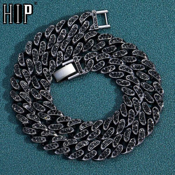 hip hop 1set 13mm full iced out paved black rhinestones miami curb cuban chain bling necklaces for men women jewelry, Silver
hip hop 1set 13mm full iced out paved black rhinestones miami curb cuban chain bling necklaces for men women jewelry, Silver