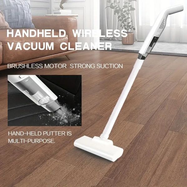 1pc high-power brushless vacuum cleaner: dual-use wireless charging cleaning tool for car & home, maximum suction 
1pc high-power brushless vacuum cleaner: dual-use wireless charging cleaning tool for car & home, maximum suction