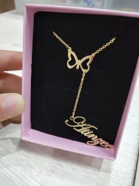 pendant necklaces doremi christmas butterfly with personalized name nameplate charm jewelry stainless steel gift for women lovers 230727, Silver
pendant necklaces doremi christmas butterfly with personalized name nameplate charm jewelry stainless steel gift for women lovers 230727, Silver
