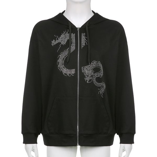 y2k hoodie street fashion hip hop zipper cardigan zipper hoodie men casual new mendragon anime rhinestone sweatshirt, Black
y2k hoodie street fashion hip hop zipper cardigan zipper hoodie men casual new mendragon anime rhinestone sweatshirt, Black