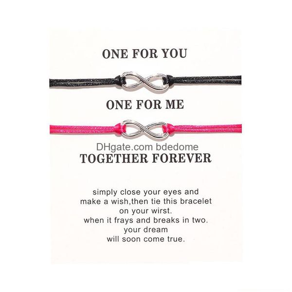 charm bracelets couple bracelet for women handmade infinity 2pcs/set love men jewelry wholesale drop delivery dhvwh, Golden;silver
charm bracelets couple bracelet for women handmade infinity 2pcs/set love men jewelry wholesale drop delivery dhvwh, Golden;silver