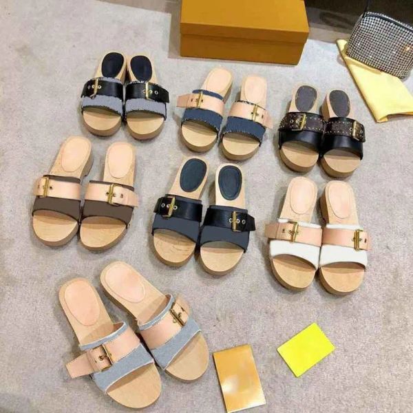 2023 designer slides womens slippers with original box dust bag old flower letter printed leather wooden soles shoes fashion luxury summer s, Black
2023 designer slides womens slippers with original box dust bag old flower letter printed leather wooden soles shoes fashion luxury summer s, Black
