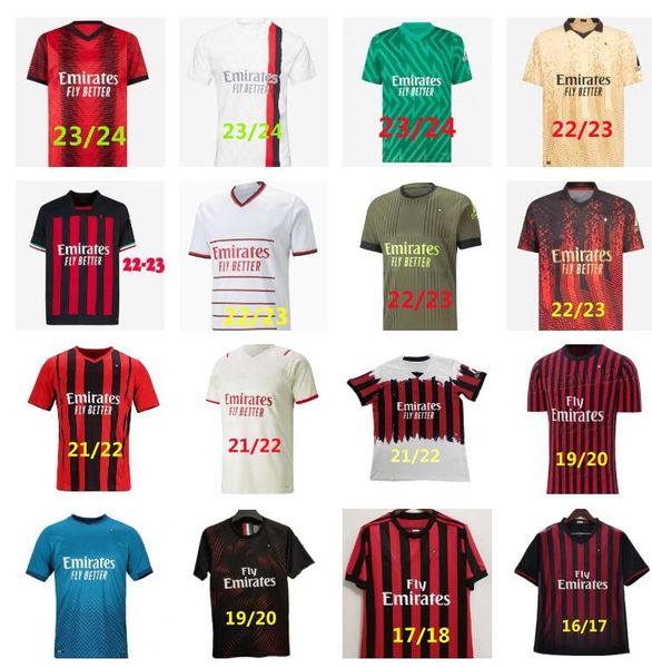 retro 17 18 19 20 21 22 23 24 ac milans soccer jerseys 2021 2022 2023 2024 pulisic theo tonali ibrahimovic higuain calhanoglu football shirt, Black;yellow
retro 17 18 19 20 21 22 23 24 ac milans soccer jerseys 2021 2022 2023 2024 pulisic theo tonali ibrahimovic higuain calhanoglu football shirt, Black;yellow