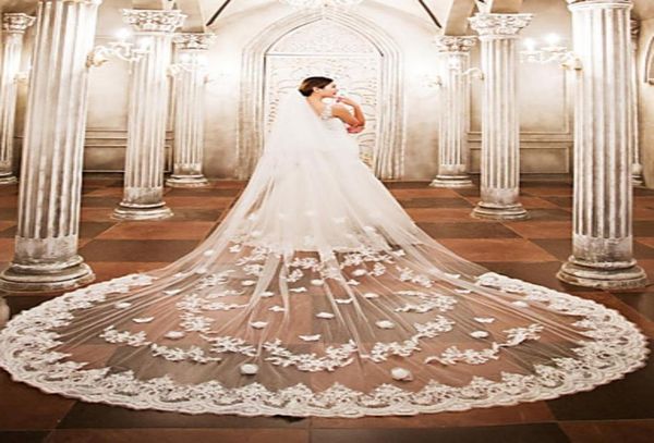 2019 designed wedding veils cathedral length bridal veils lace cut edge appliqued one layers customized length bridal veil with fr3924813, Black
2019 designed wedding veils cathedral length bridal veils lace cut edge appliqued one layers customized length bridal veil with fr3924813, Black