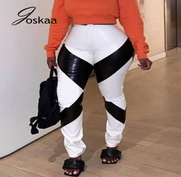 women039s pants capris joskaa white faux pu leather zipper button women mid waist patchwork casual straight trousers fall 2022515343, Black;white
women039s pants capris joskaa white faux pu leather zipper button women mid waist patchwork casual straight trousers fall 2022515343, Black;white