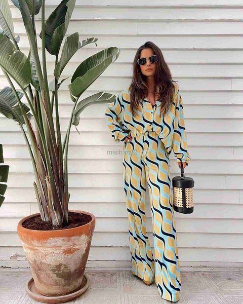 women's sleep lounge pajamas for women casual print trousers 2 piece set loose long sleeve blouses wide leg pants suit chic female stre
women's sleep lounge pajamas for women casual print trousers 2 piece set loose long sleeve blouses wide leg pants suit chic female stre