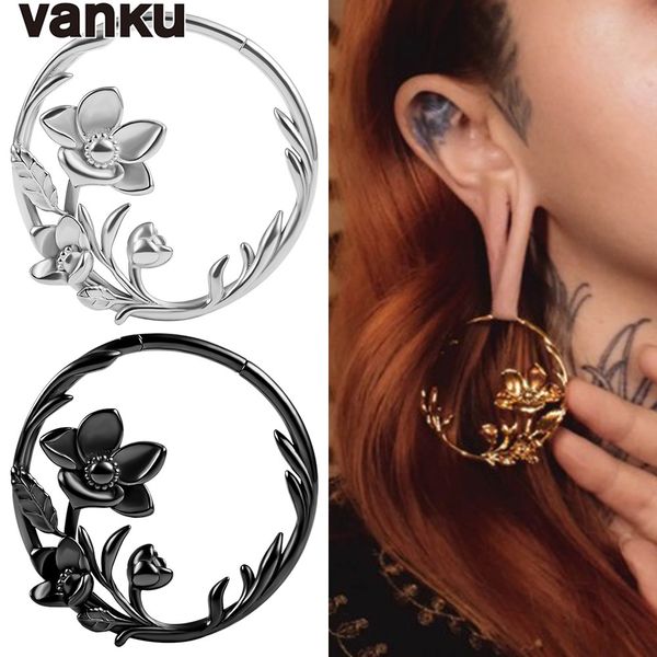 dental grills vanku 2pcs fashion stretched stainless round flowers hoops ear weights for steel expander body piercing tunnel jewelry 230727, Black
dental grills vanku 2pcs fashion stretched stainless round flowers hoops ear weights for steel expander body piercing tunnel jewelry 230727, Black
