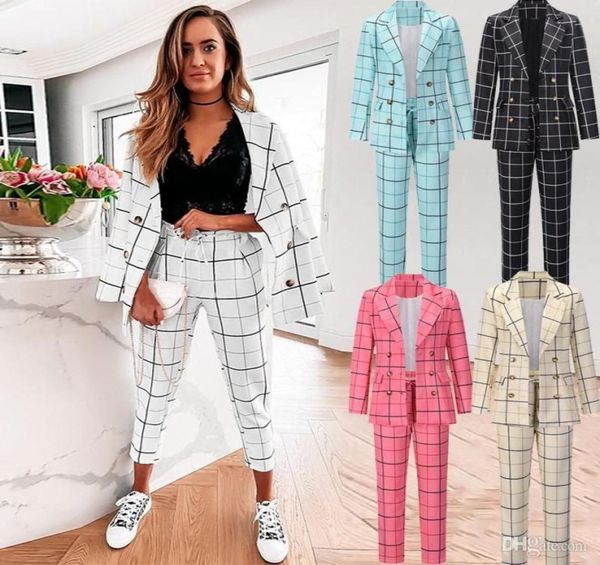 women039s two piece pants autumn winter women plaid blazer pieces suit long sleeve double breasted set drawstring slim setwomen4872989031, White
women039s two piece pants autumn winter women plaid blazer pieces suit long sleeve double breasted set drawstring slim setwomen4872989031, White