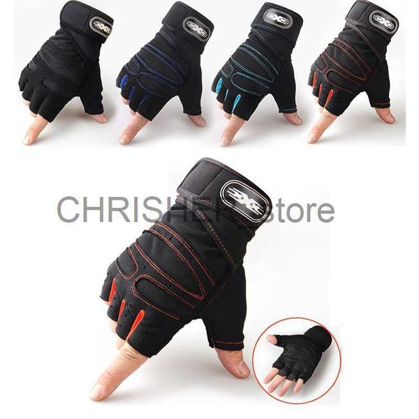 Image of Cycling Gloves Cycling Anti-slip Glove Anti-sweat Men Women Half Finger Gloves Breathable Anti-shock Sports Gloves Bike Bicycle Glove Equipment x0726