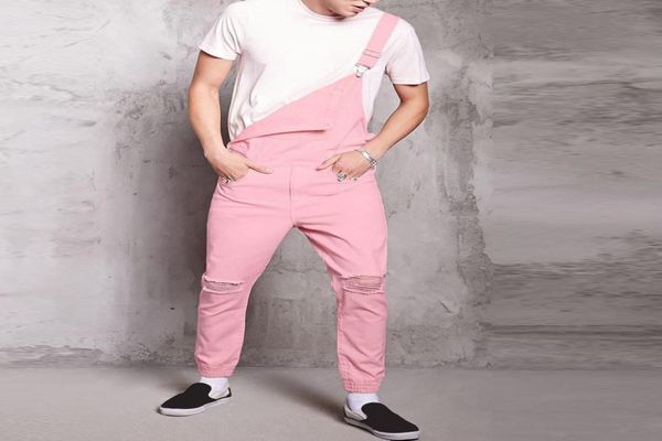 calca masculina hole pocket jeans overall jumpsuit streetwear overall suspender pants jeans men slim fit mens brand1938462, Blue
calca masculina hole pocket jeans overall jumpsuit streetwear overall suspender pants jeans men slim fit mens brand1938462, Blue