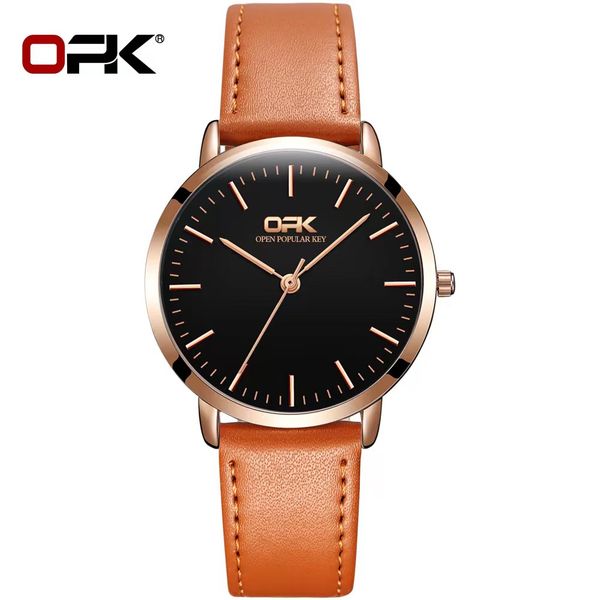 opk quartz women's watch classic simple waterproof women's watch 34mm, Slivery;brown
opk quartz women's watch classic simple waterproof women's watch 34mm, Slivery;brown