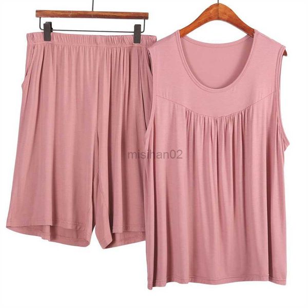 women's sleep lounge oversize 7xl pajamas set summer sleeveless shorts sleepwear two piece set casual cotton elastic waist loungewear
women's sleep lounge oversize 7xl pajamas set summer sleeveless shorts sleepwear two piece set casual cotton elastic waist loungewear