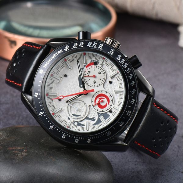 2023 omeg master mens watch japan quartz movement subdial chronograph satch soft leather strap luminous splash waterproof design clock montr, Slivery;brown
2023 omeg master mens watch japan quartz movement subdial chronograph satch soft leather strap luminous splash waterproof design clock montr, Slivery;brown