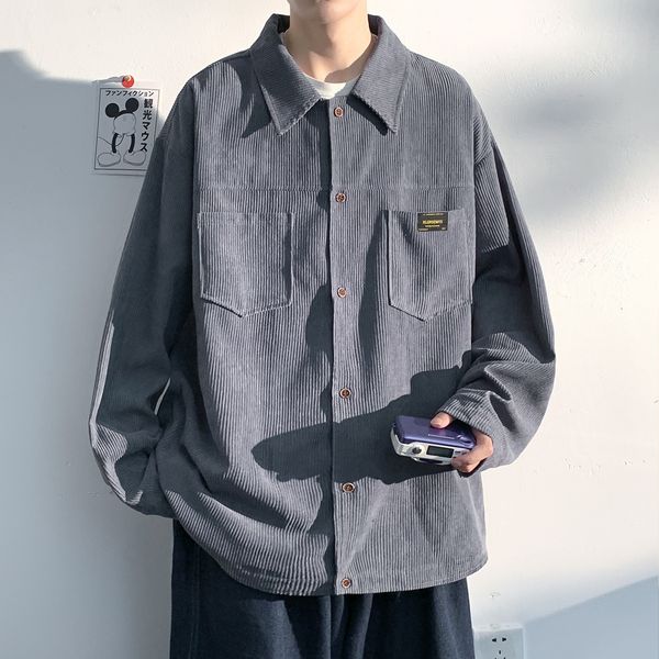mens jackets corduroy coat pit cloth long sleeve shirt turndown collar pocket loose autumn button cargo jacket 230726, Black;brown
mens jackets corduroy coat pit cloth long sleeve shirt turndown collar pocket loose autumn button cargo jacket 230726, Black;brown