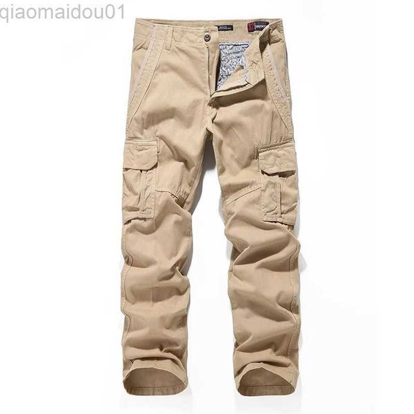men's pants 100% cotton casual pants men solid color multi pocket mens cargo pants outdoor full length trousers man jogging streetwear, Black
men's pants 100% cotton casual pants men solid color multi pocket mens cargo pants outdoor full length trousers man jogging streetwear, Black