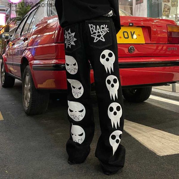 men's jeans y2k baggy jeans harajuku fashion hip hop print men's women's black denim pants 2023 new rock punk wide foot trous, Blue
men's jeans y2k baggy jeans harajuku fashion hip hop print men's women's black denim pants 2023 new rock punk wide foot trous, Blue