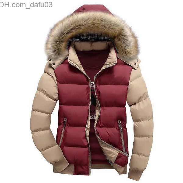 men's down parkas men down jacket winter male casual hooded outwears coat warm fur parka overcoat mens solid thick fleece zipper jacket, Black
men's down parkas men down jacket winter male casual hooded outwears coat warm fur parka overcoat mens solid thick fleece zipper jacket, Black