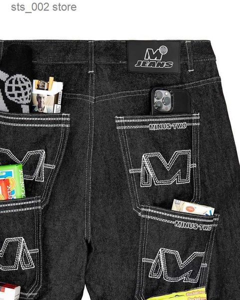 men's jeans y2k jeans minus two baggy jean multi pocket cargo jeans black pants harajuku hip hop street dance wide leg trousers streetw, Blue
men's jeans y2k jeans minus two baggy jean multi pocket cargo jeans black pants harajuku hip hop street dance wide leg trousers streetw, Blue