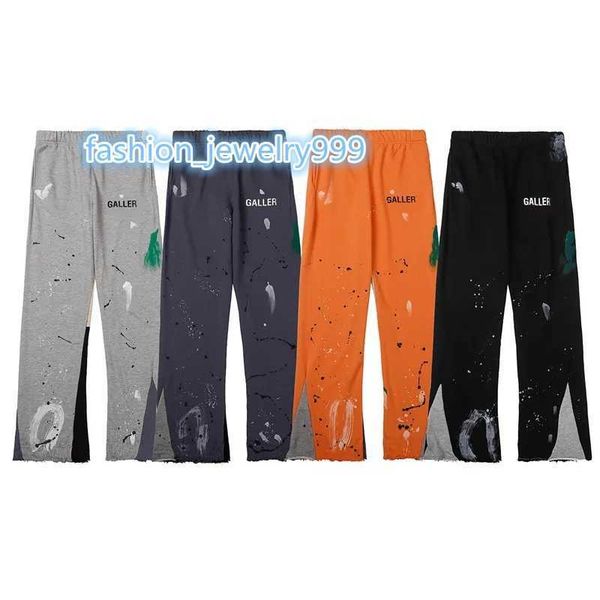 men's pants galleries denim galleries dept speckled letter print men's women's couple loose versatile casual straight galleri, Black 
men's pants galleries denim galleries dept speckled letter print men's women's couple loose versatile casual straight galleri, Black