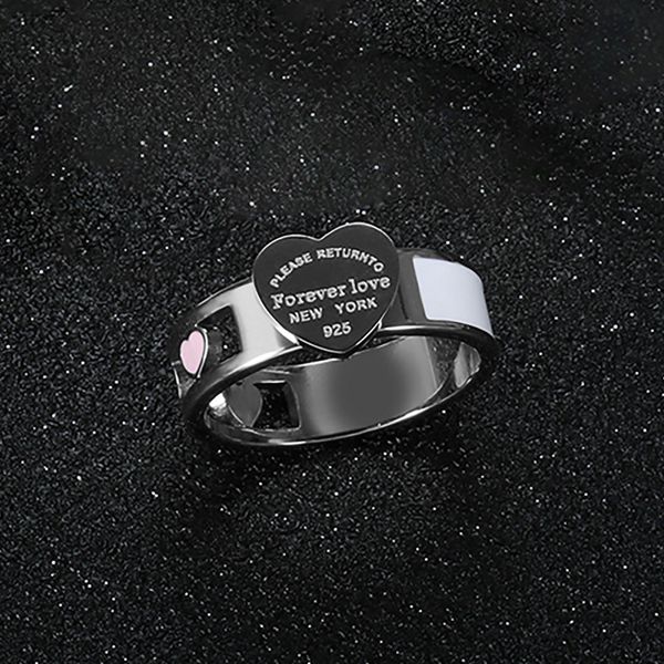 fashion designer jewelry couple ring luxury tricolor heart ring stainless steel big heart label white shell ring women's men's wed, Silver
fashion designer jewelry couple ring luxury tricolor heart ring stainless steel big heart label white shell ring women's men's wed, Silver