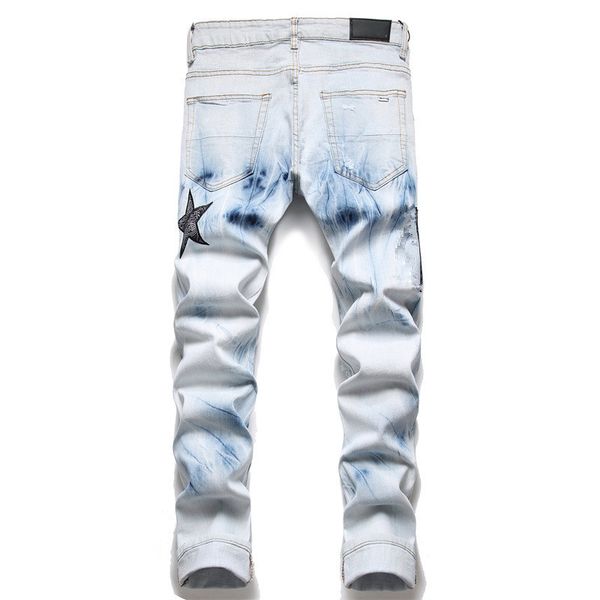 stack mens jeans jeans for man designer denim pant jeans mens designer jeans fashion cool style distressed straight regular jeans, Blue
stack mens jeans jeans for man designer denim pant jeans mens designer jeans fashion cool style distressed straight regular jeans, Blue