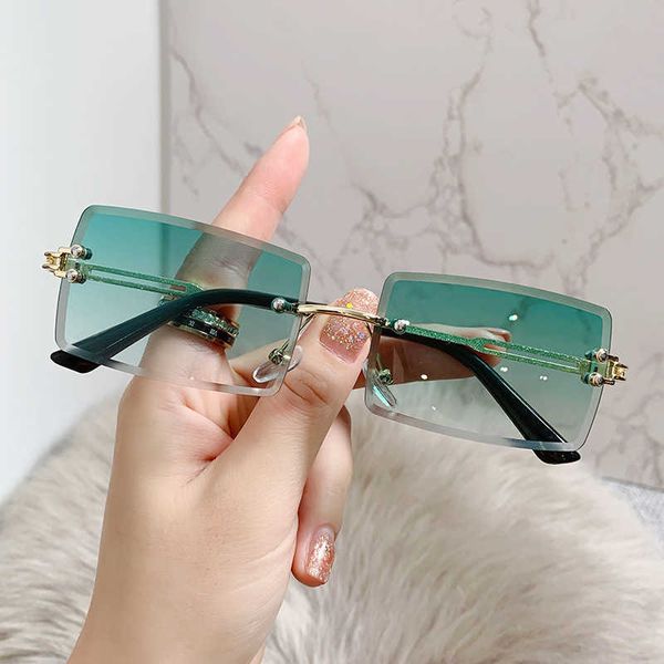 kammpt small rimless sunglasses man woman fashion gradient male female sun glasses eyewear retro luxury brand designer shades l230523, White;black
kammpt small rimless sunglasses man woman fashion gradient male female sun glasses eyewear retro luxury brand designer shades l230523, White;black