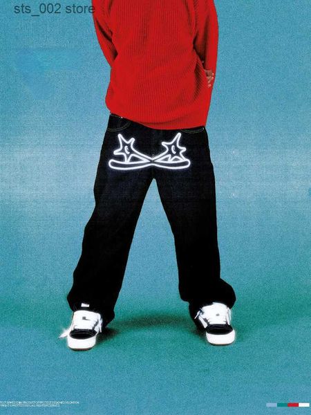 men's jeans y2k jeans harajuku hip hop graphic gothic oversized baggy jeans black pants men women new high waisted wide trousers street, Blue
men's jeans y2k jeans harajuku hip hop graphic gothic oversized baggy jeans black pants men women new high waisted wide trousers street, Blue