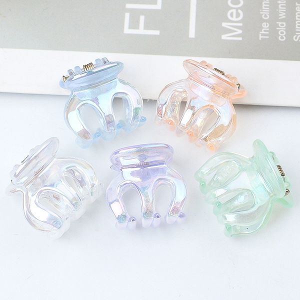 2*2*2cm electroplate color korea new mini small claw hairpins accessories acrylic hollow out lovely crab hair claw clips for women girls hea, Slivery;white
2*2*2cm electroplate color korea new mini small claw hairpins accessories acrylic hollow out lovely crab hair claw clips for women girls hea, Slivery;white
