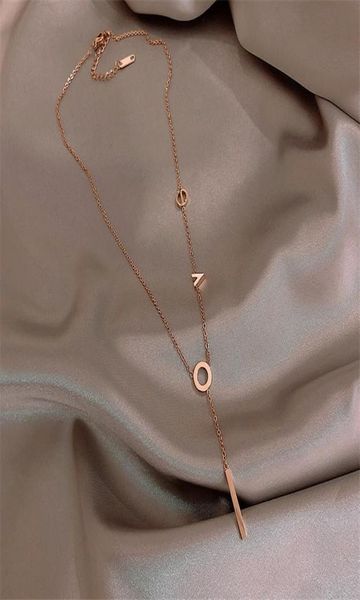 pendant necklaces yun ruo rose gold color love letters necklace titanium steel jewelry woman party christmas gift never fade drop3031710, Silver
pendant necklaces yun ruo rose gold color love letters necklace titanium steel jewelry woman party christmas gift never fade drop3031710, Silver