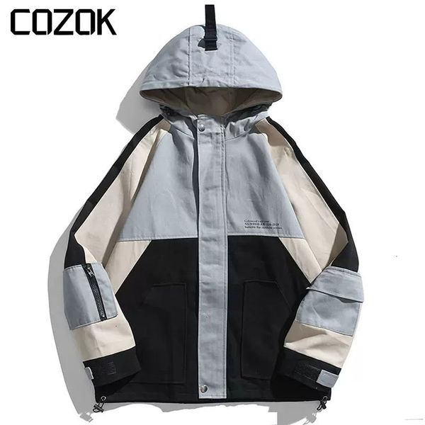 mens jackets korean fashion hooded jacket men patchwork letter print harajuku zipper college coat causal streetwear cargo outwear 230726, Black;brown
mens jackets korean fashion hooded jacket men patchwork letter print harajuku zipper college coat causal streetwear cargo outwear 230726, Black;brown