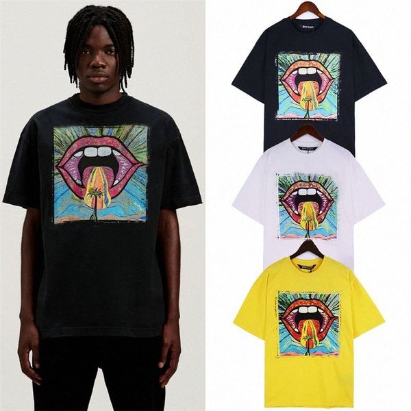 designer mens women palms t shirts graffiti letter printing tees casual chest letter short sleeve summer fashion loose cotton angles shirt, White;black
designer mens women palms t shirts graffiti letter printing tees casual chest letter short sleeve summer fashion loose cotton angles shirt, White;black